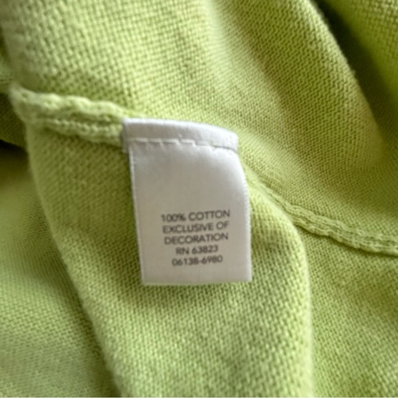 CJ Banks green sweater with white tee look Size 1X - Picture 4 of 8